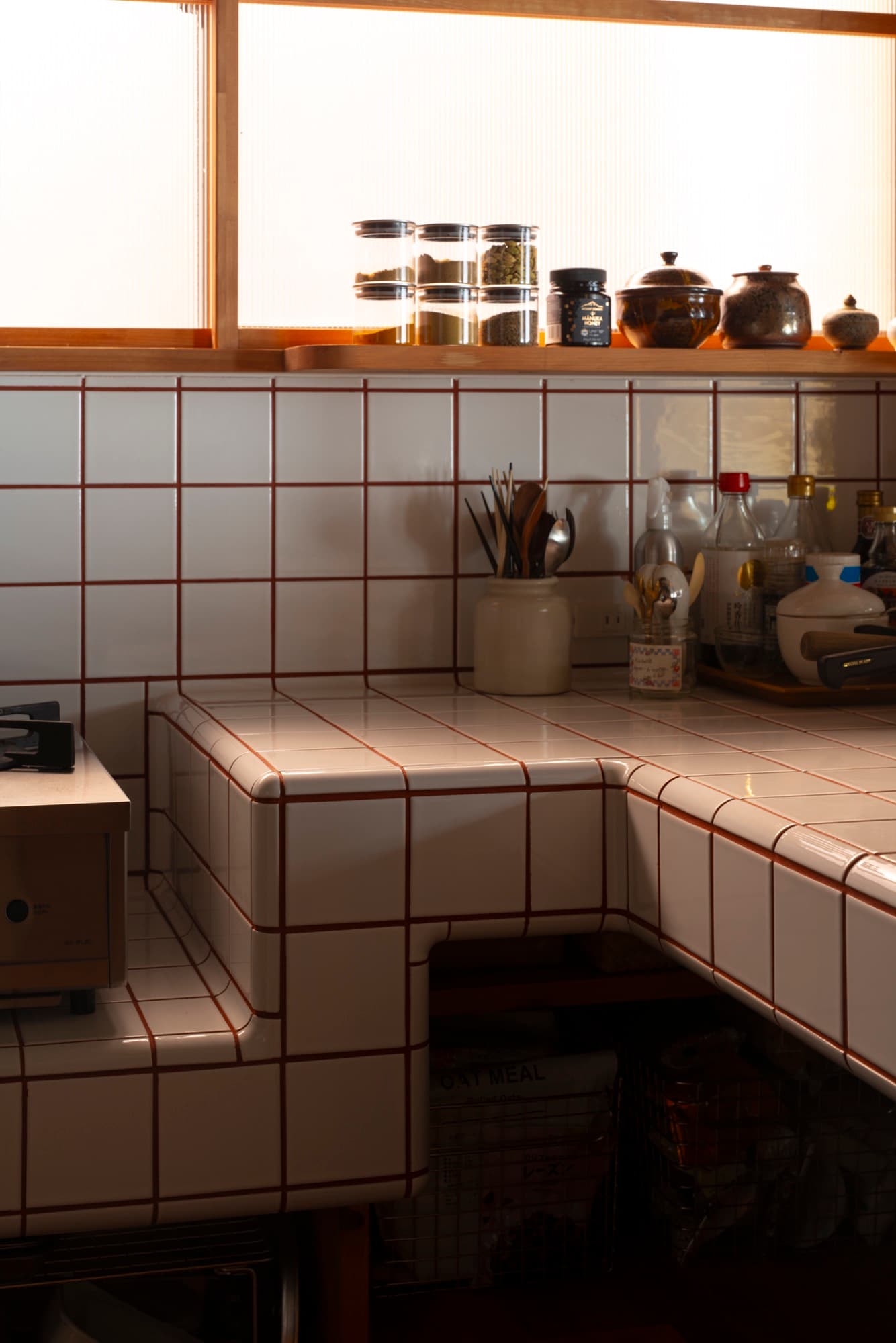 雪見障子のキッチン