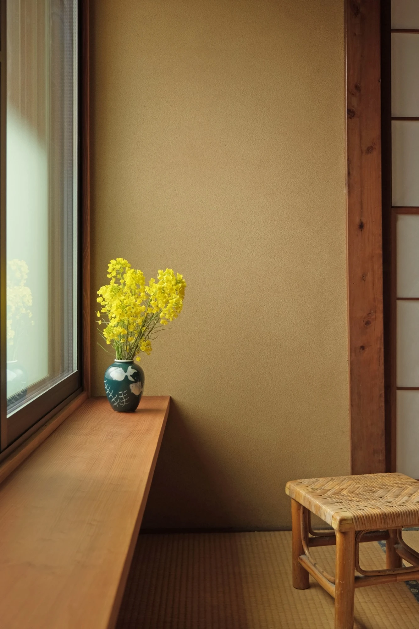 二間つづきの棚板